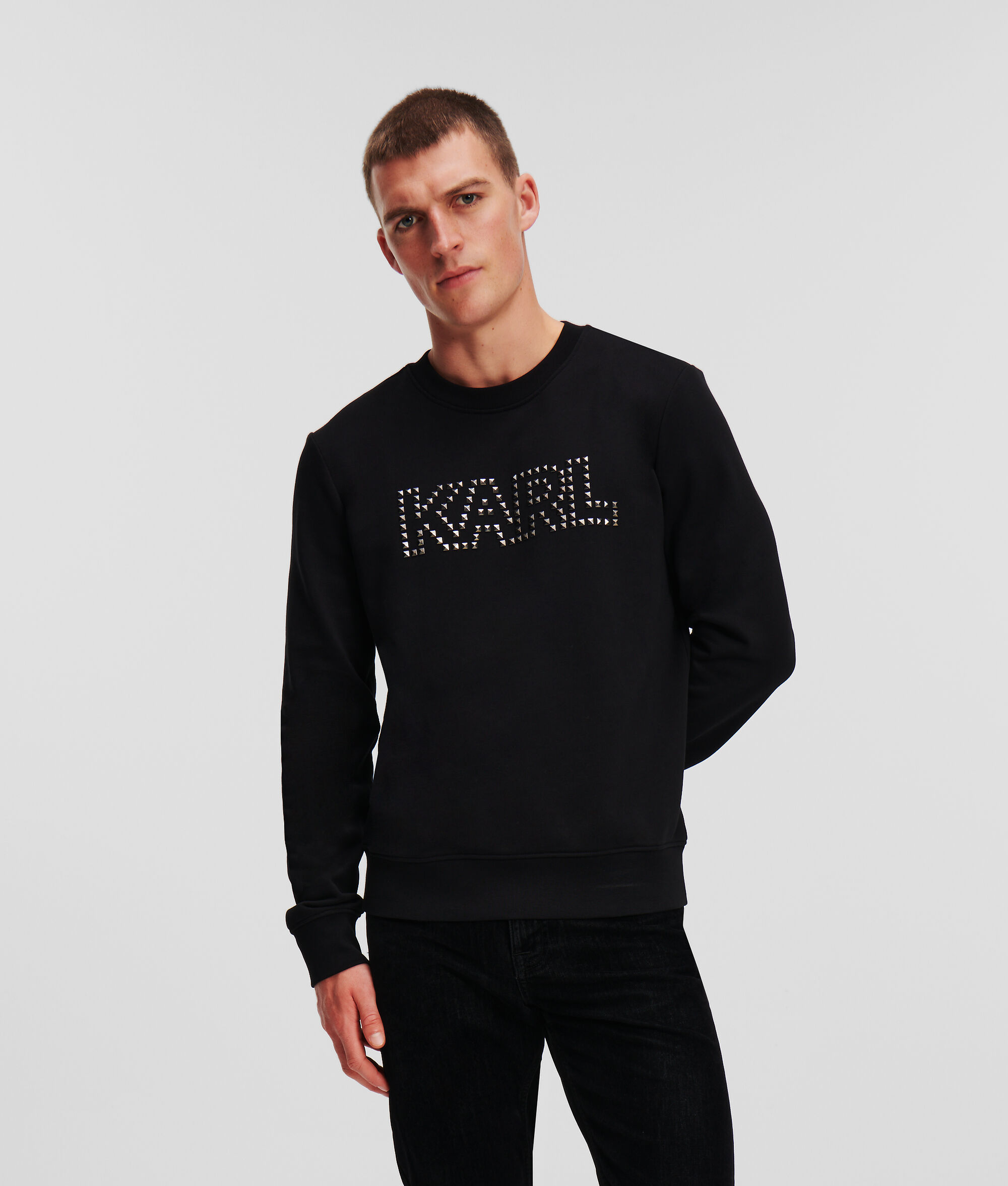 (image for) Intelligent STUDDED KARL LOGO SWEATSHIRT